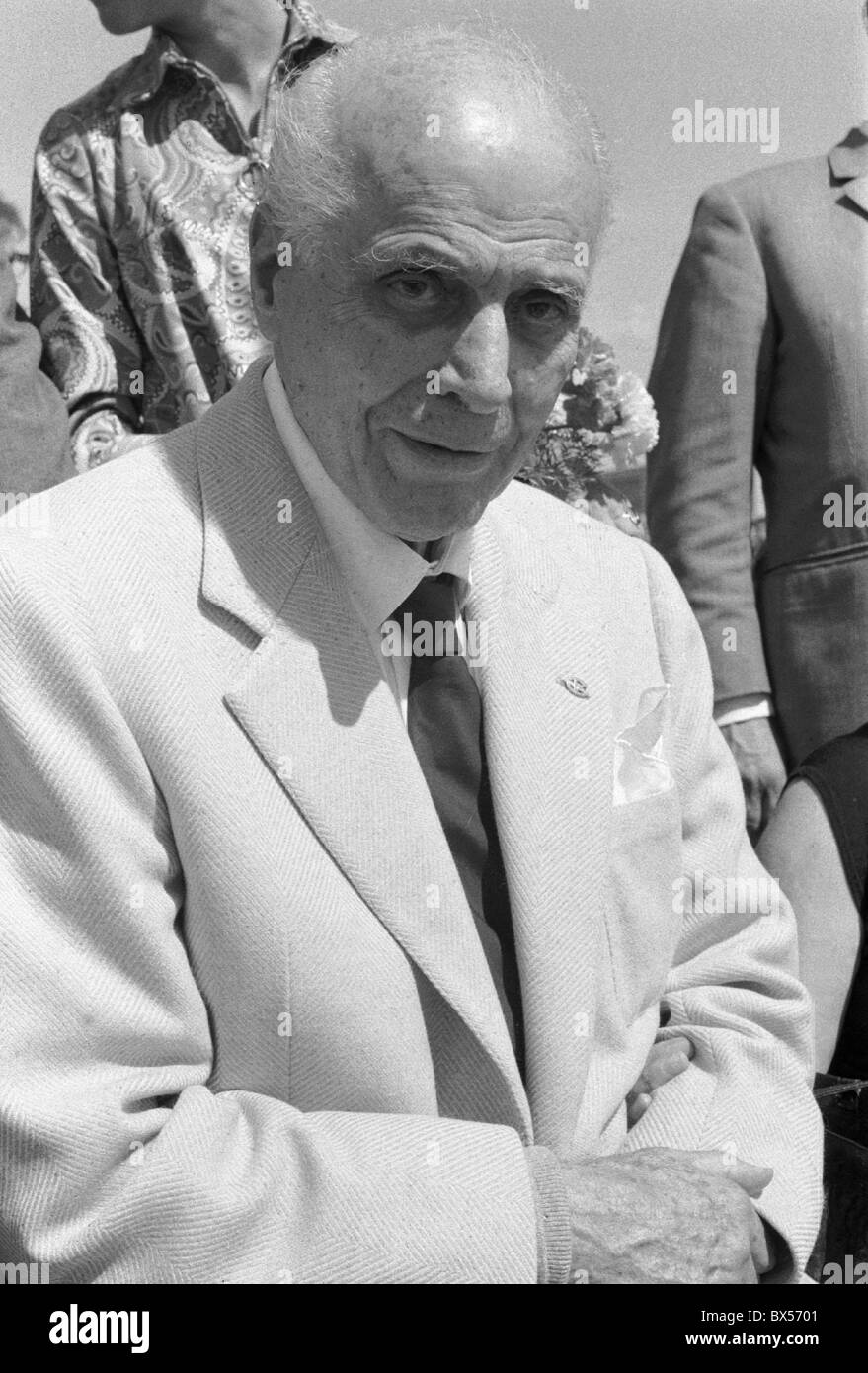 Polar explorer Umberto Nobile, Praga 68 post stamp exhibition Stock ...