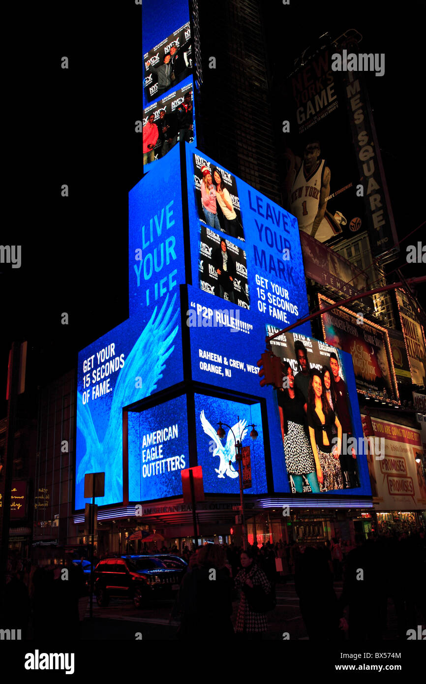 Times Square, Manhattan, New York City Stock Photo