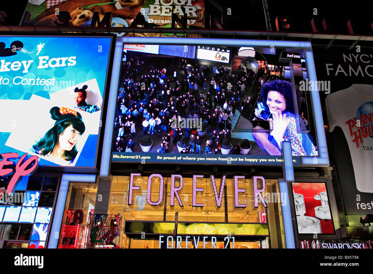 Times Square, Manhattan, New York City Stock Photo