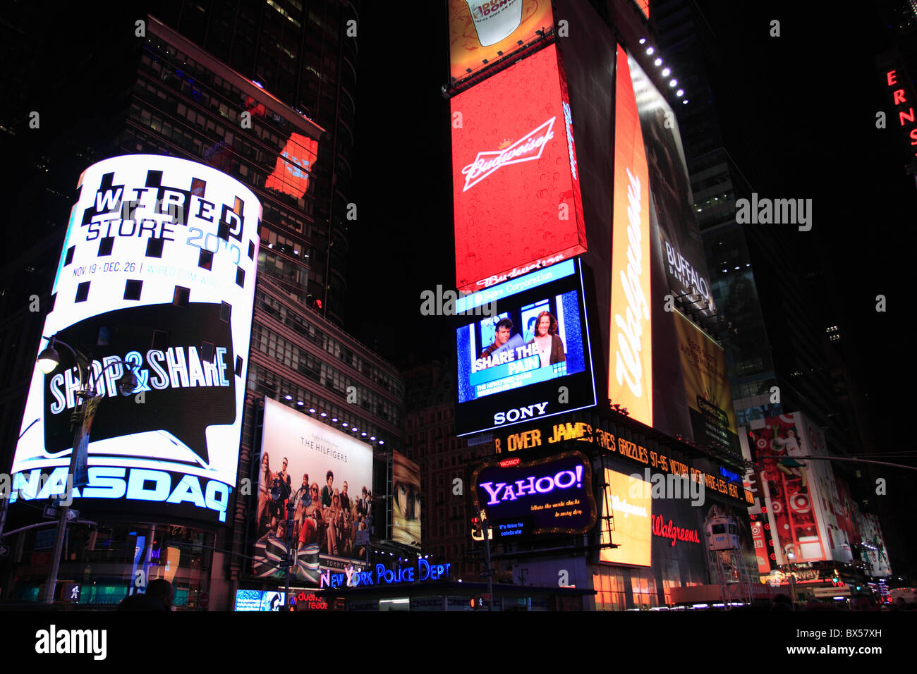 Times Square, Manhattan, New York City Stock Photo