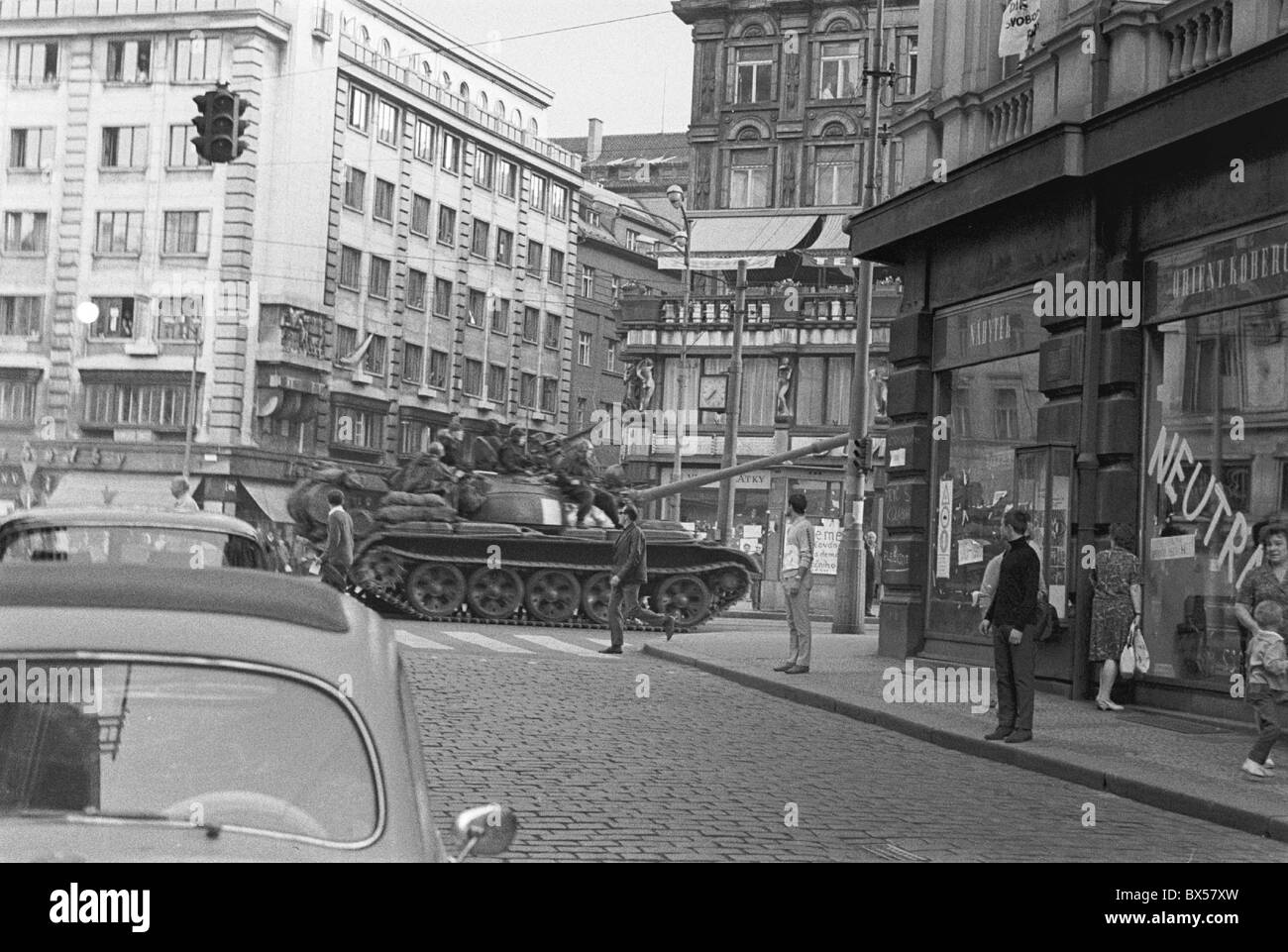 tank, Prague Stock Photo