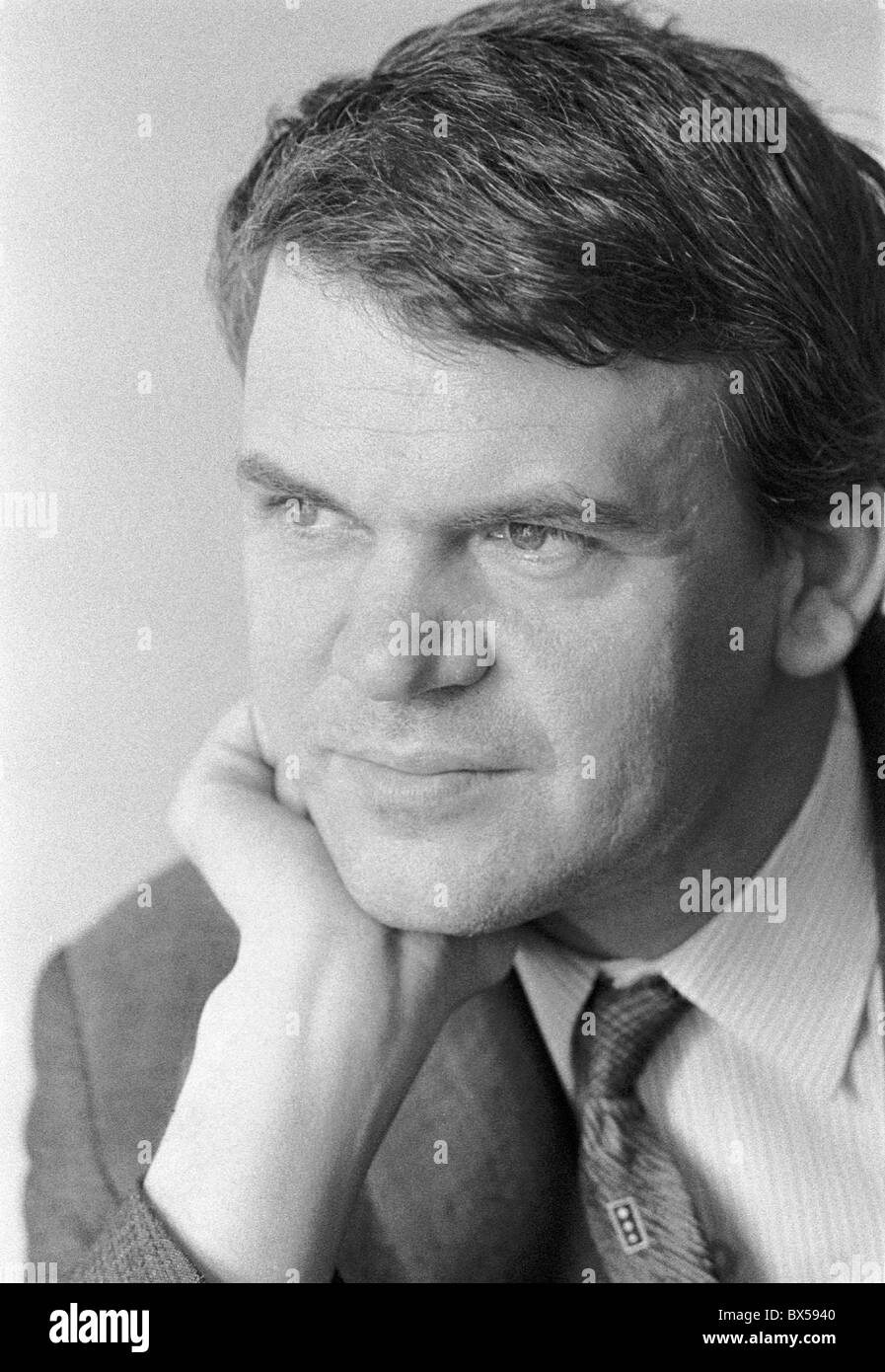 Czech writer Milan Kundera,  May 1968. (CTK Photo/Pavel Vacha) Stock Photo