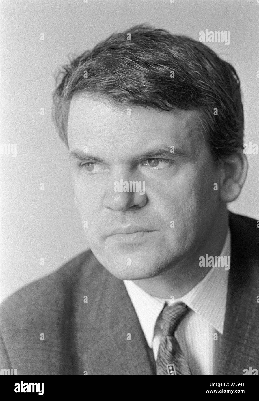 Czech writer Milan Kundera, May 1968. (CTK Photo/Pavel Vacha) Stock Photo