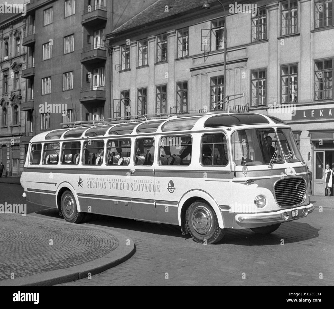 new bus, Skoda 706 RTO Stock Photo