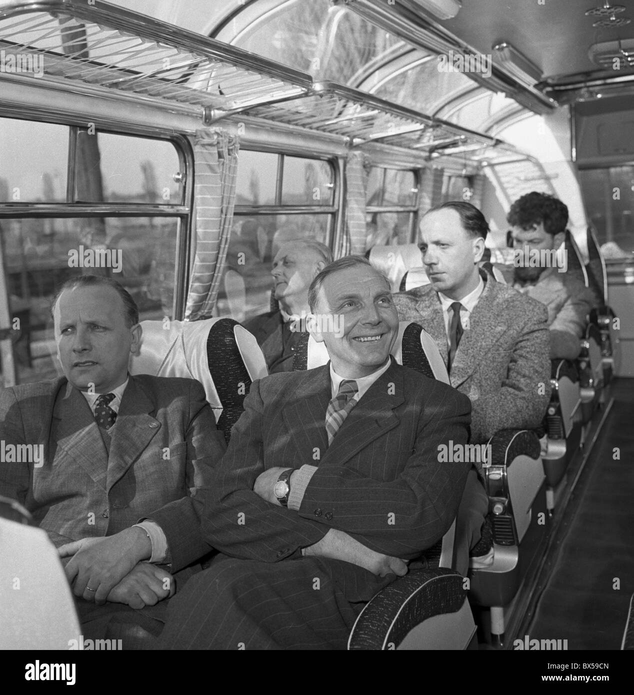 1958 bus, Karosa, Skoda 706 RTO Stock Photo