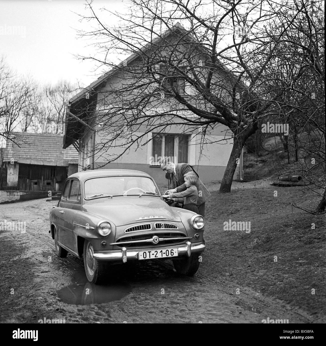 Auto, car, Skoda, Spartak Stock Photo