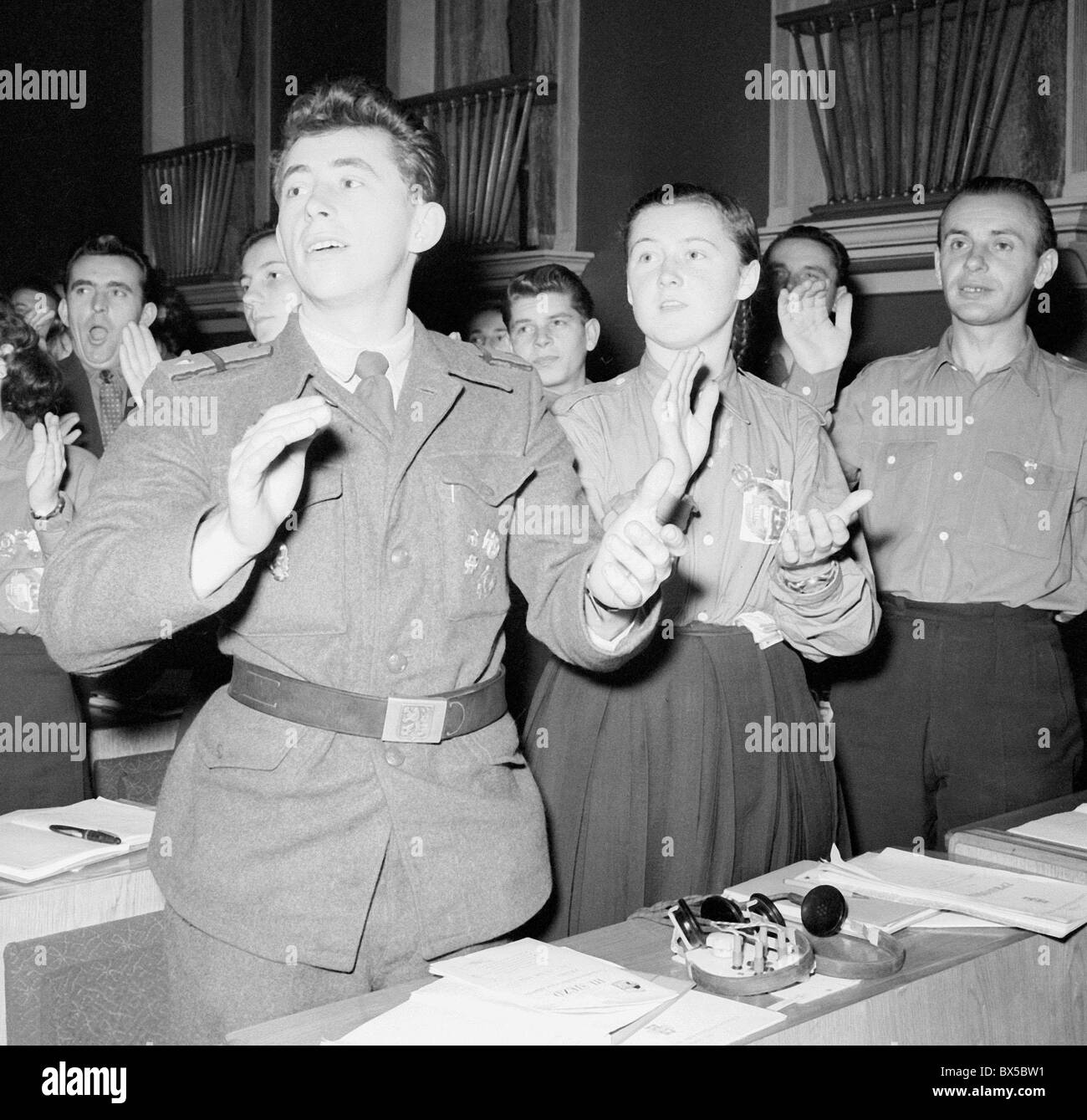 Third Congress of Czechoslovak Socialist Youth Stock Photo Alamy