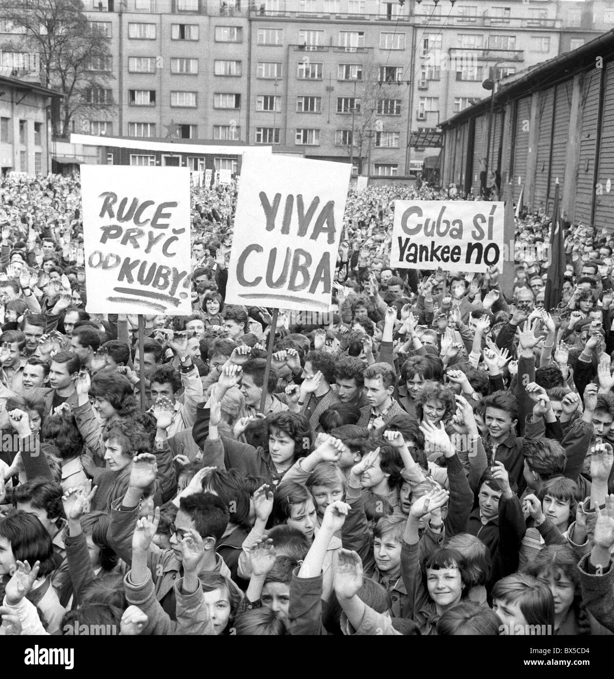protest, Cuba invasion Stock Photo