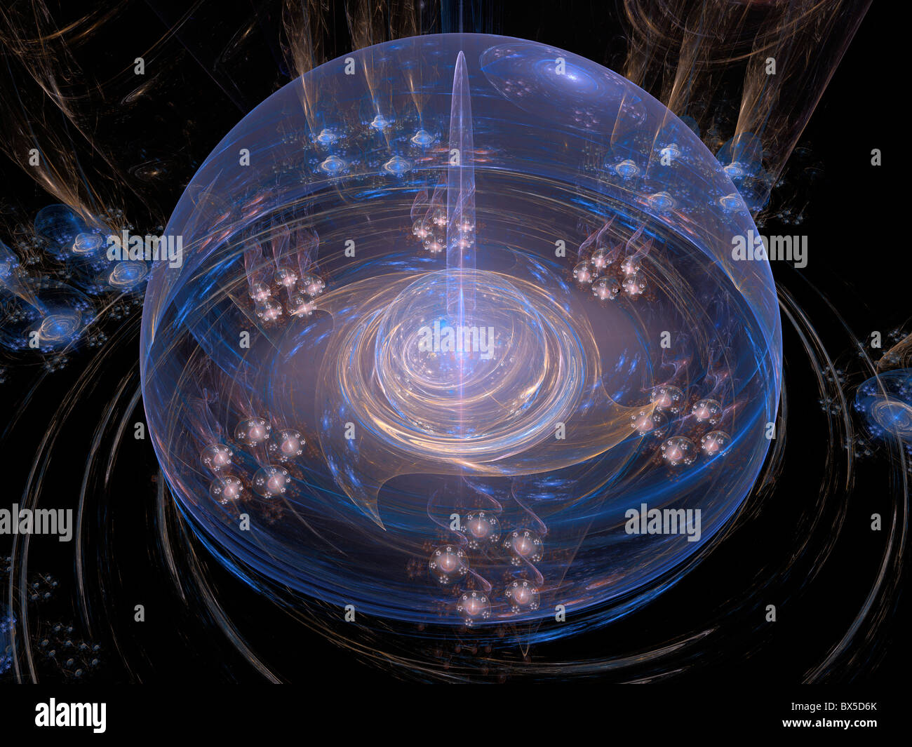 Digitally rendered high detailed blue sphere on white Stock Photo - Alamy