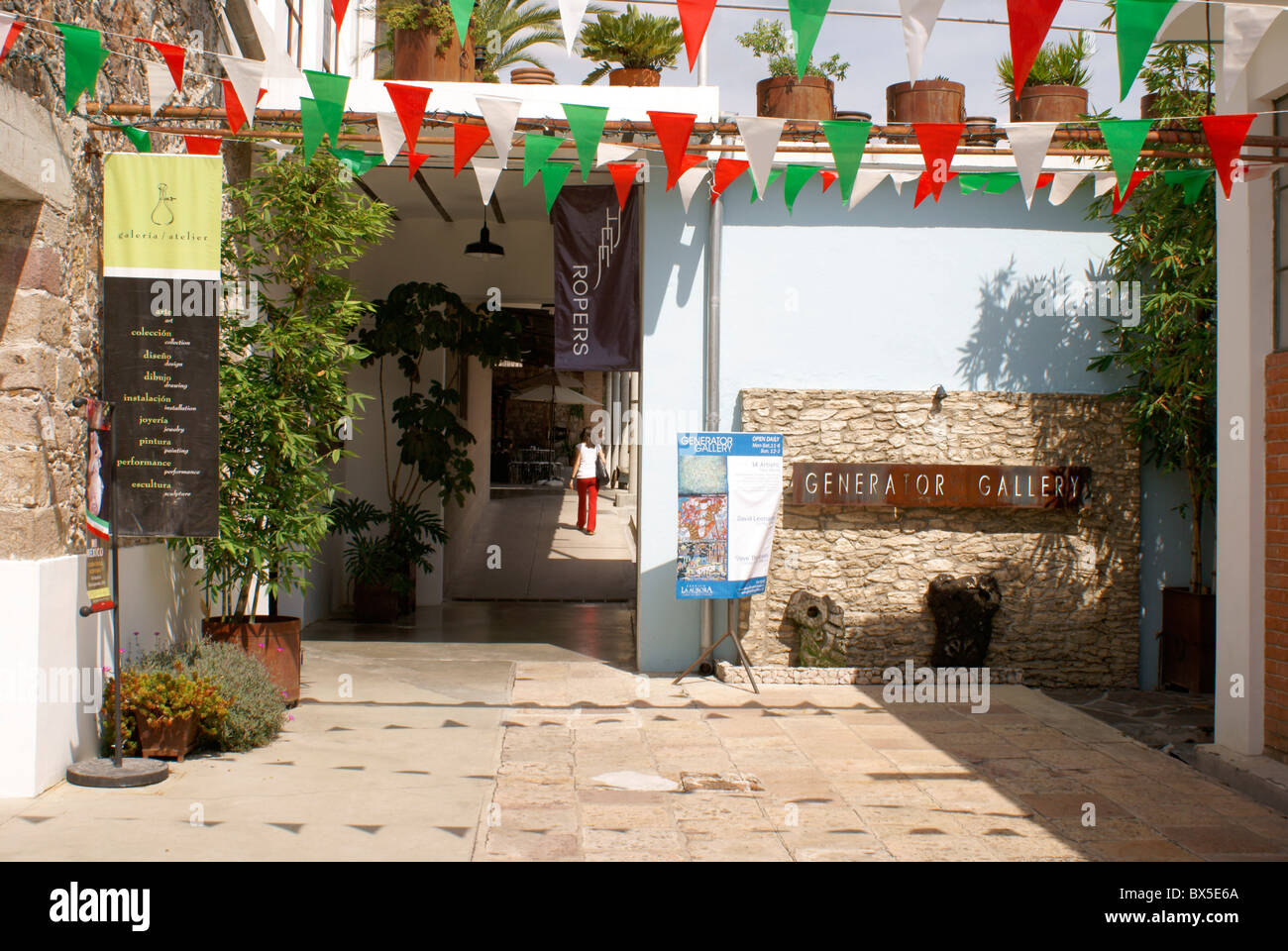 Fabrica La Aurora Art and Design Center, San Miguel de Allende, Mexico. Stock Photo