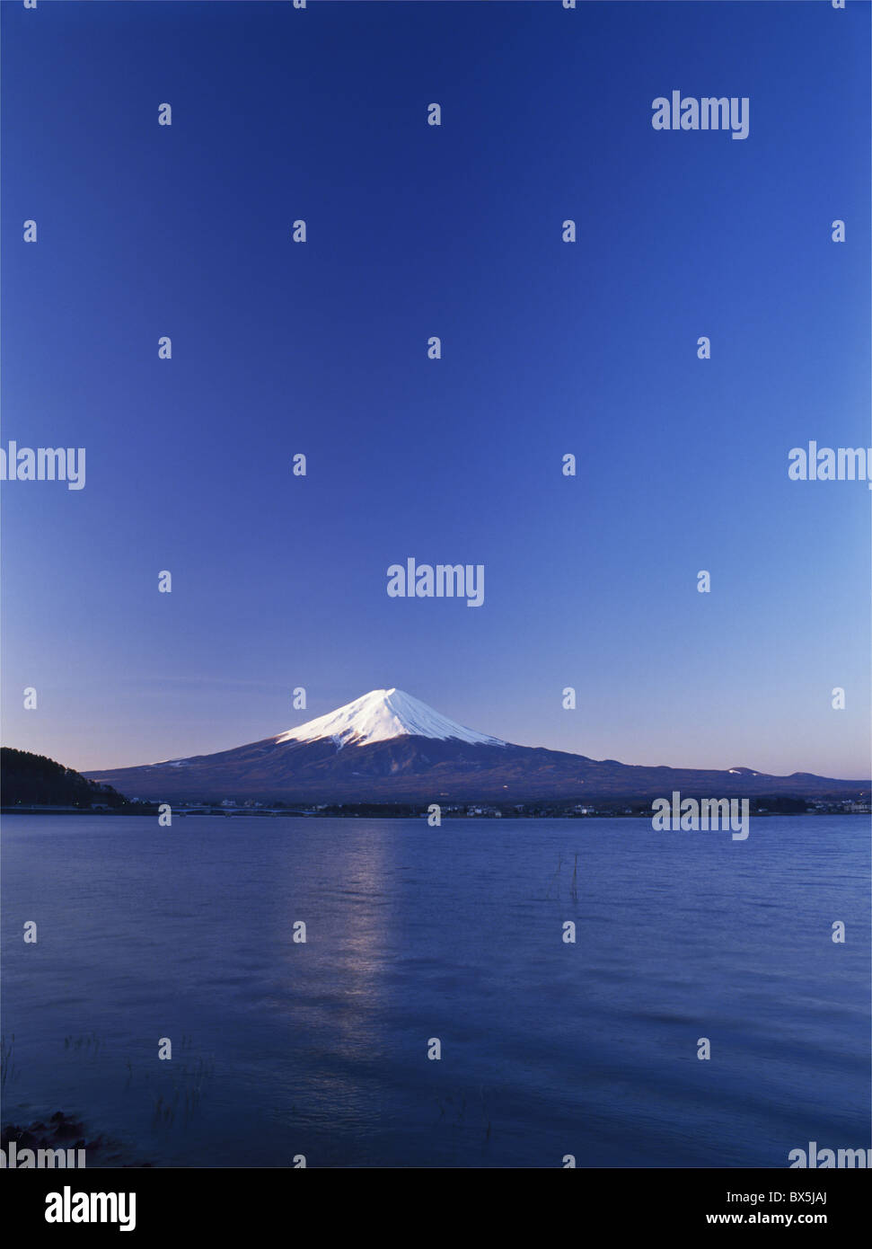 Mount Fuji from Lake Kawaguchi-ko, Yamanashi Prefecture, Japan, Asia Stock Photo
