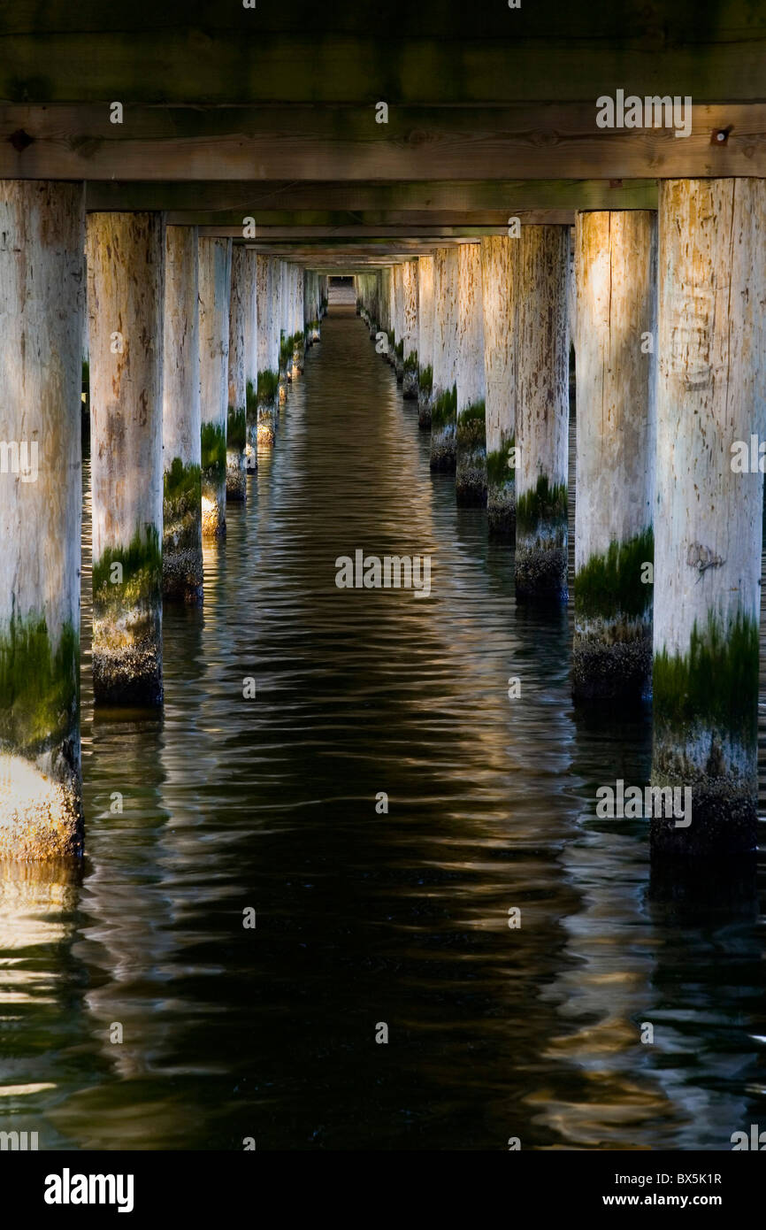 the pier in City Sopot - tunnel - Poland Stock Photo