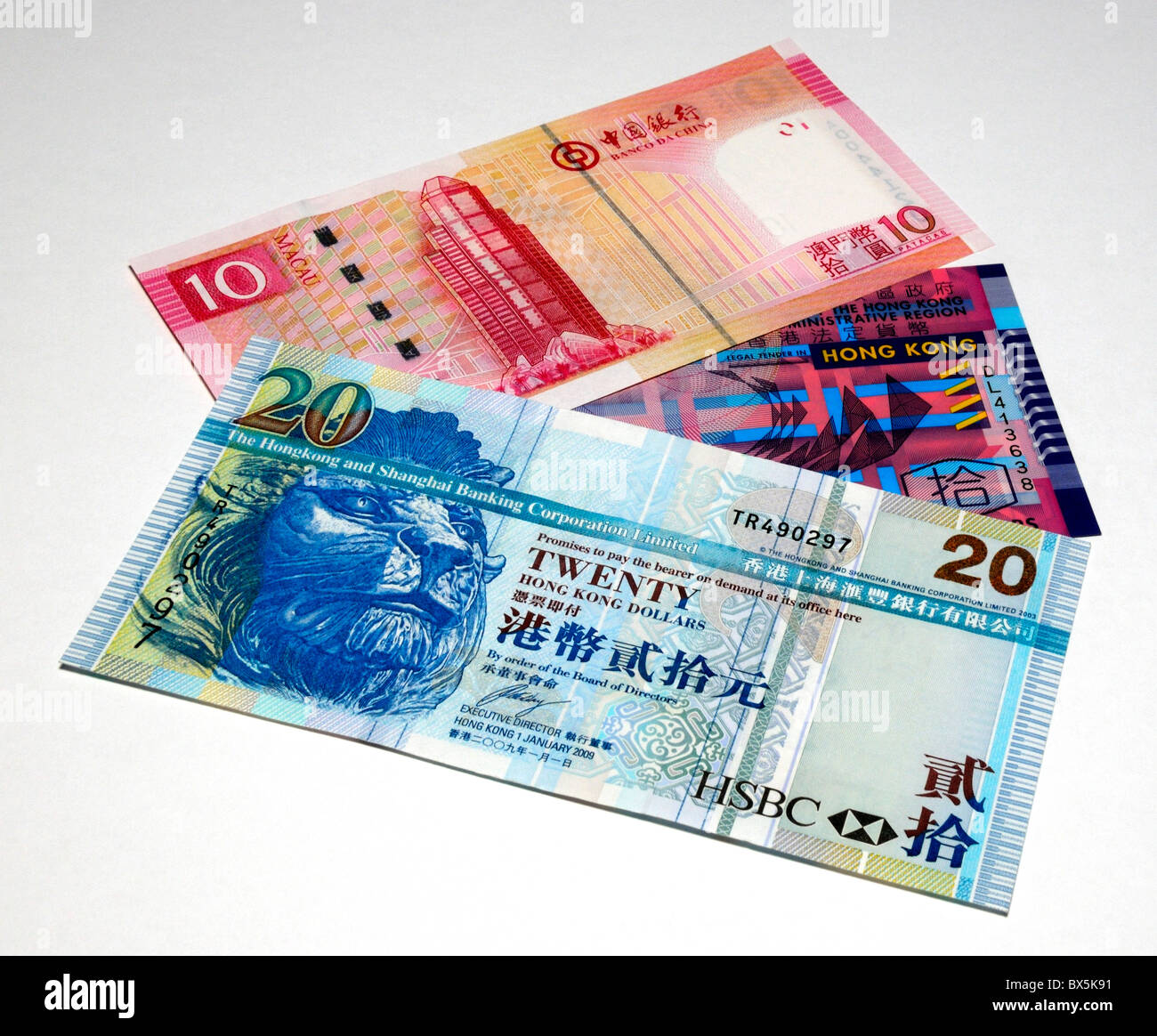 Hong Kong and Macao Bank Notes Stock Photo Alamy