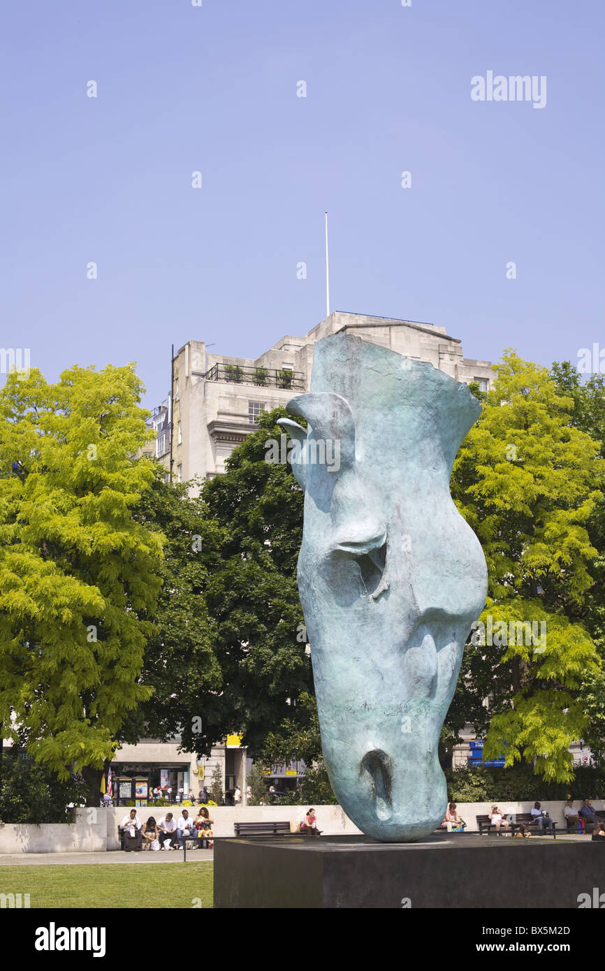 Bronze horse head statue, Marble Arch, London, England, United Kingdom