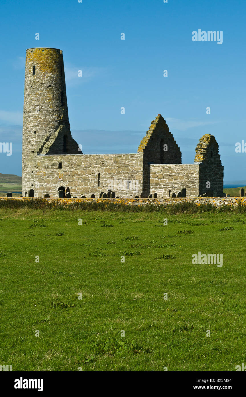 dh EGILSAY ORKNEY St Magnus church 12th century viking church Stock Photo