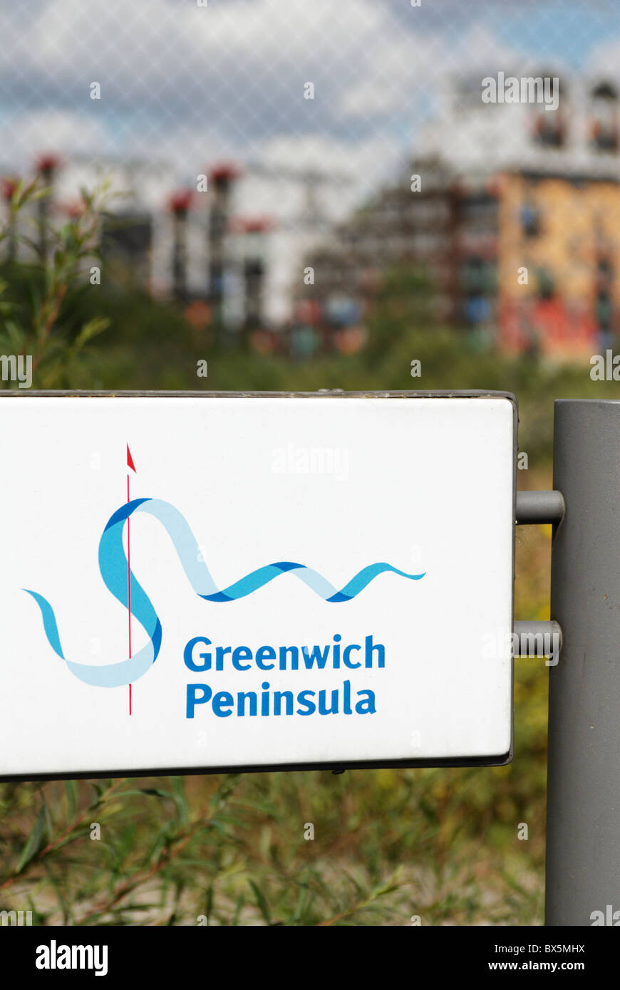 Areas of the Greenwich Peninsula and Greenwich Millennium Village
