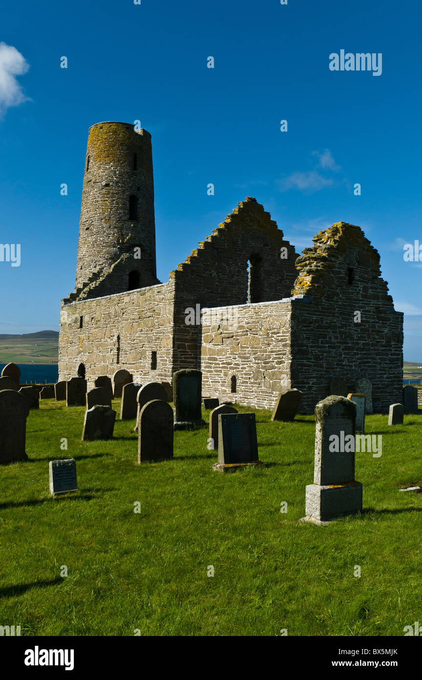 dh EGILSAY ORKNEY St Magnus church 12th century viking buildings churches Stock Photo