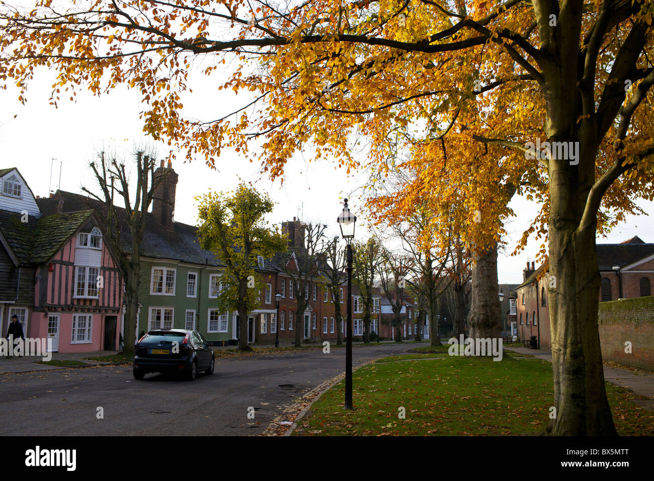 The Causeway in the Sussex market town of Horsham Stock Photo Alamy