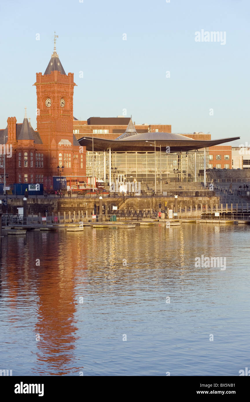 The Pierhead Building, Cardiff Bay, Cardiff, Wales, United Kingdom, Europe Stock Photo