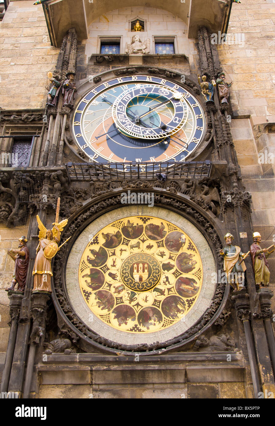 astronomical clock in prag, czech republic Stock Photo
