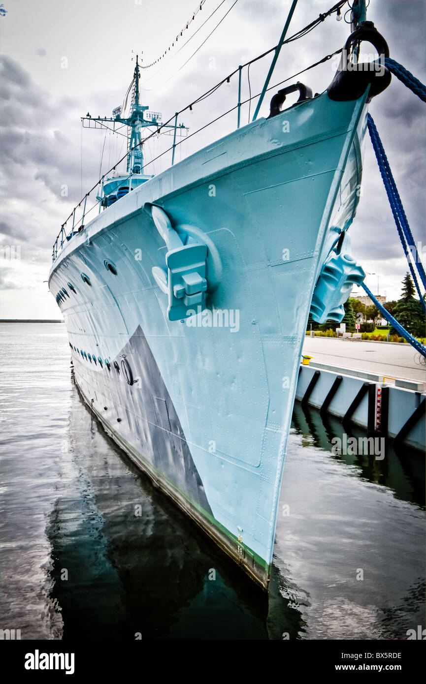 old warship Blyskawica, Gdynia, Poland Stock Photo