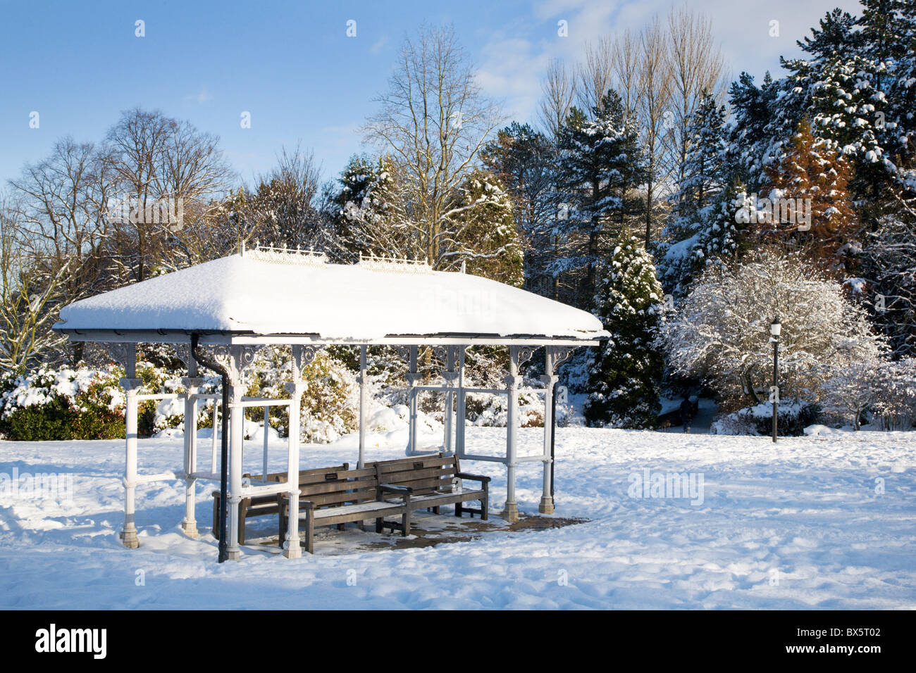 Valley Gardens in Winter Harrogate North Yorkshire England Stock Photo