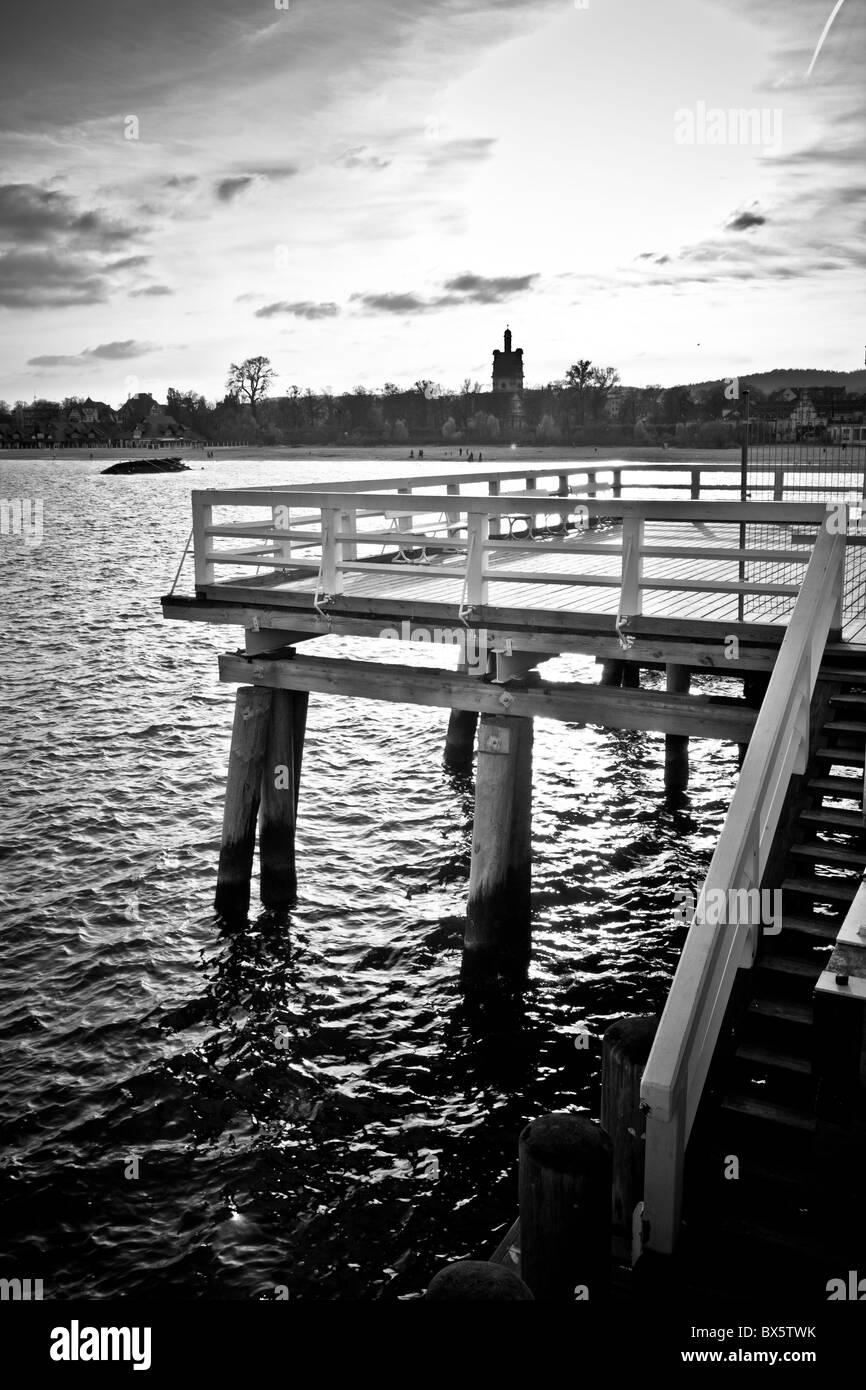 wooden pier in Sopot, Poland Stock Photo
