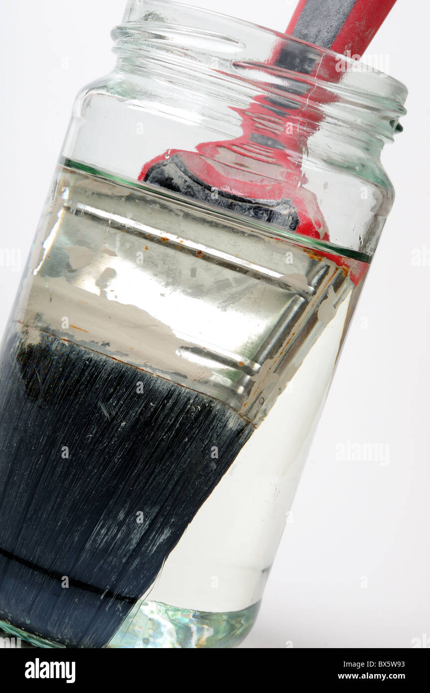 soaking paint brushes