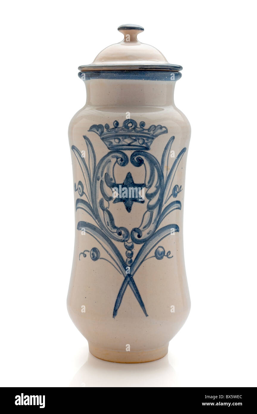 old ceramic canister Stock Photo Alamy