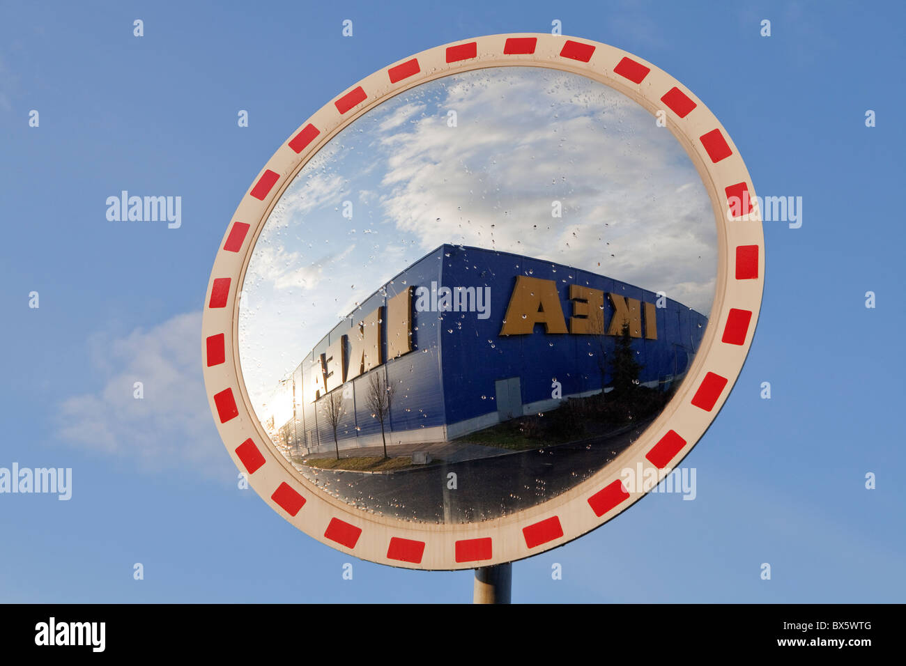 Logo Of Ikea Furniture Chain Store In The Shopping Park In Stock