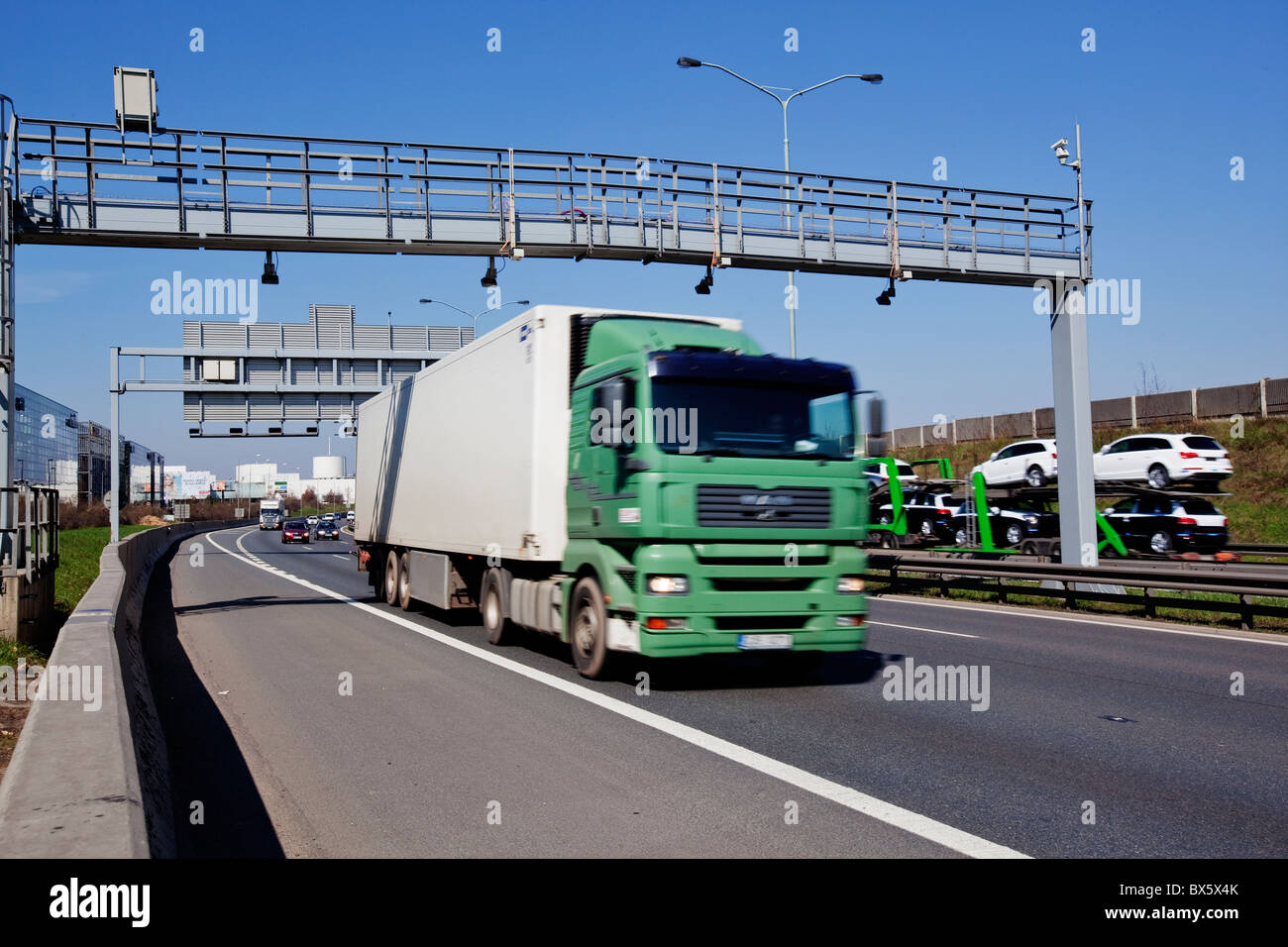 highway, toll bridge, truck Stock Photo - Alamy