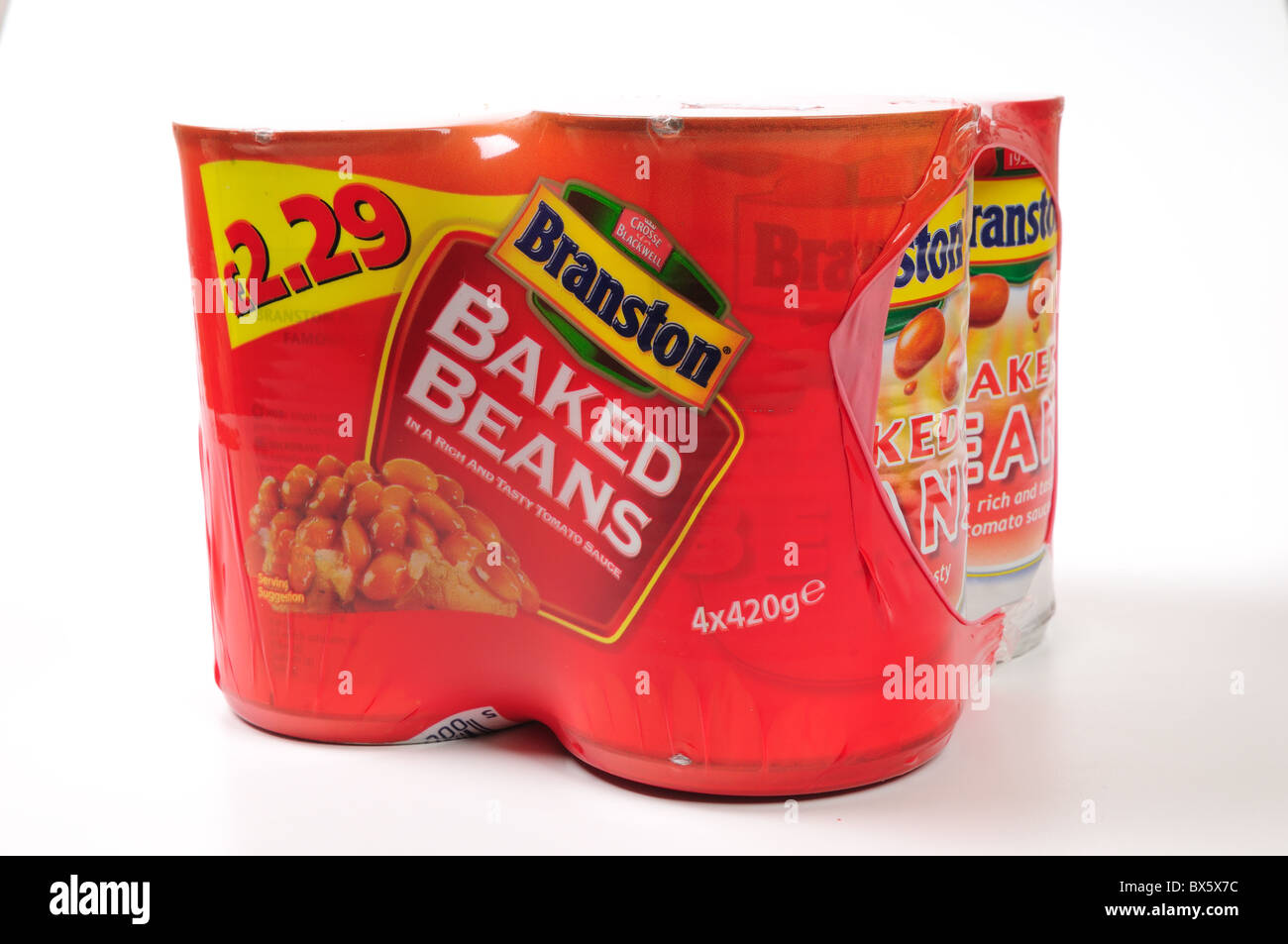 Baked Beans ''Branston'' 4 tins for £2.29 Stock Photo Alamy