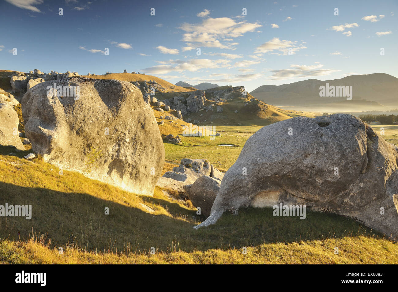Castle Hill, Canterbury high country, South Island, New Zealand, Pacific Stock Photo