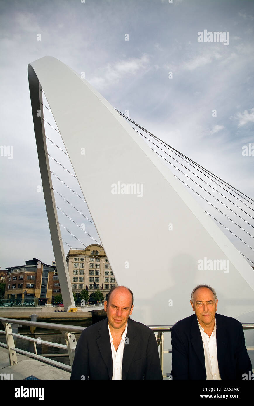 Jim Eyre and Chris Wilkinson of Wilkinson Eyre Architects next to the