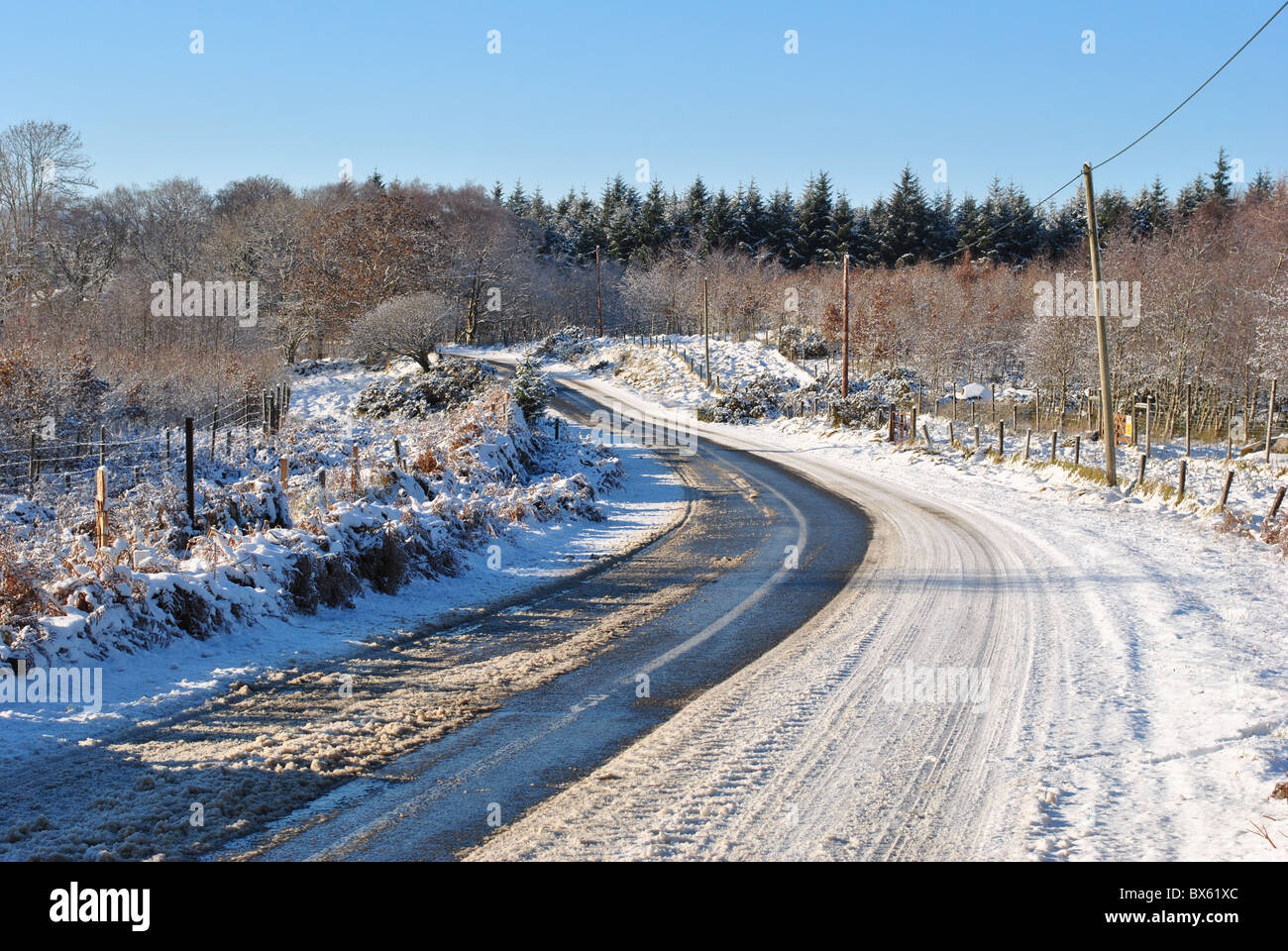 Dangerous road conditions hi-res stock photography and images - Alamy