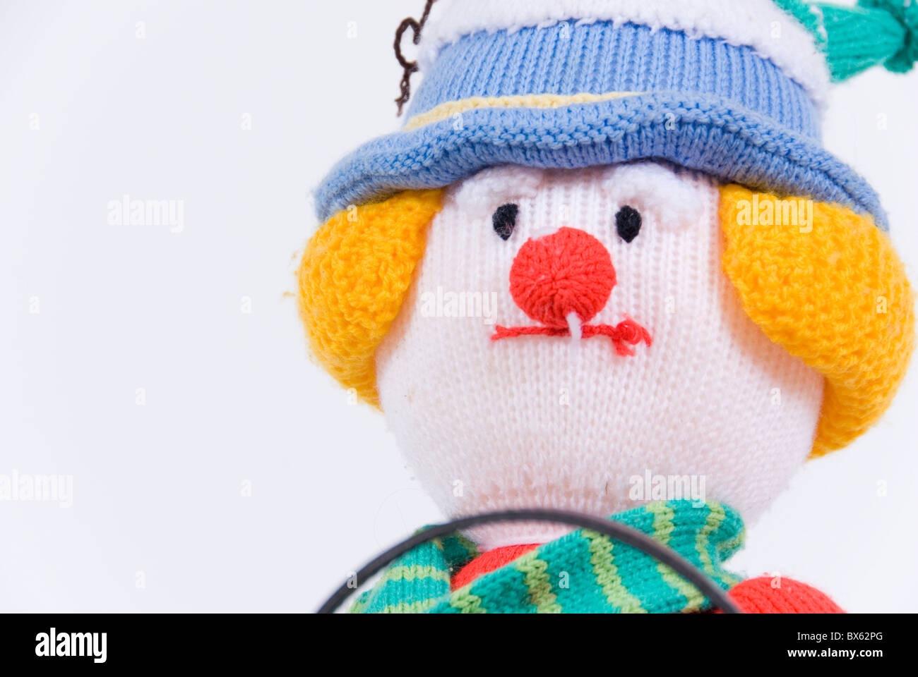 knitted clown doll