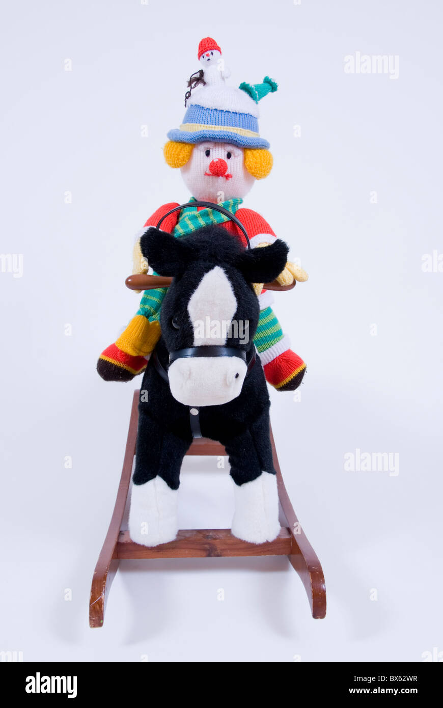 knitted clown doll