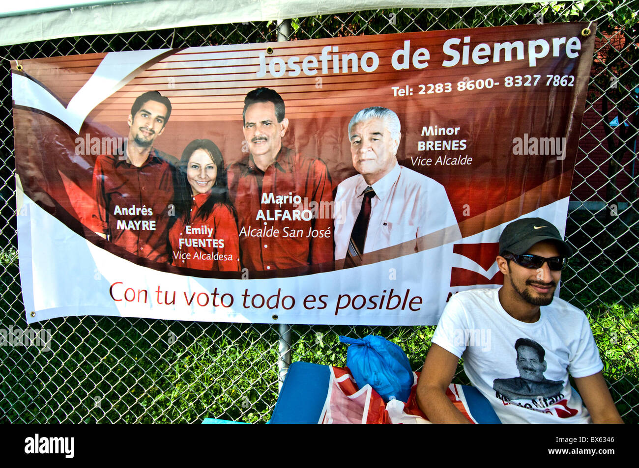 Municipal elections November 2010 Costa Rica Stock Photo