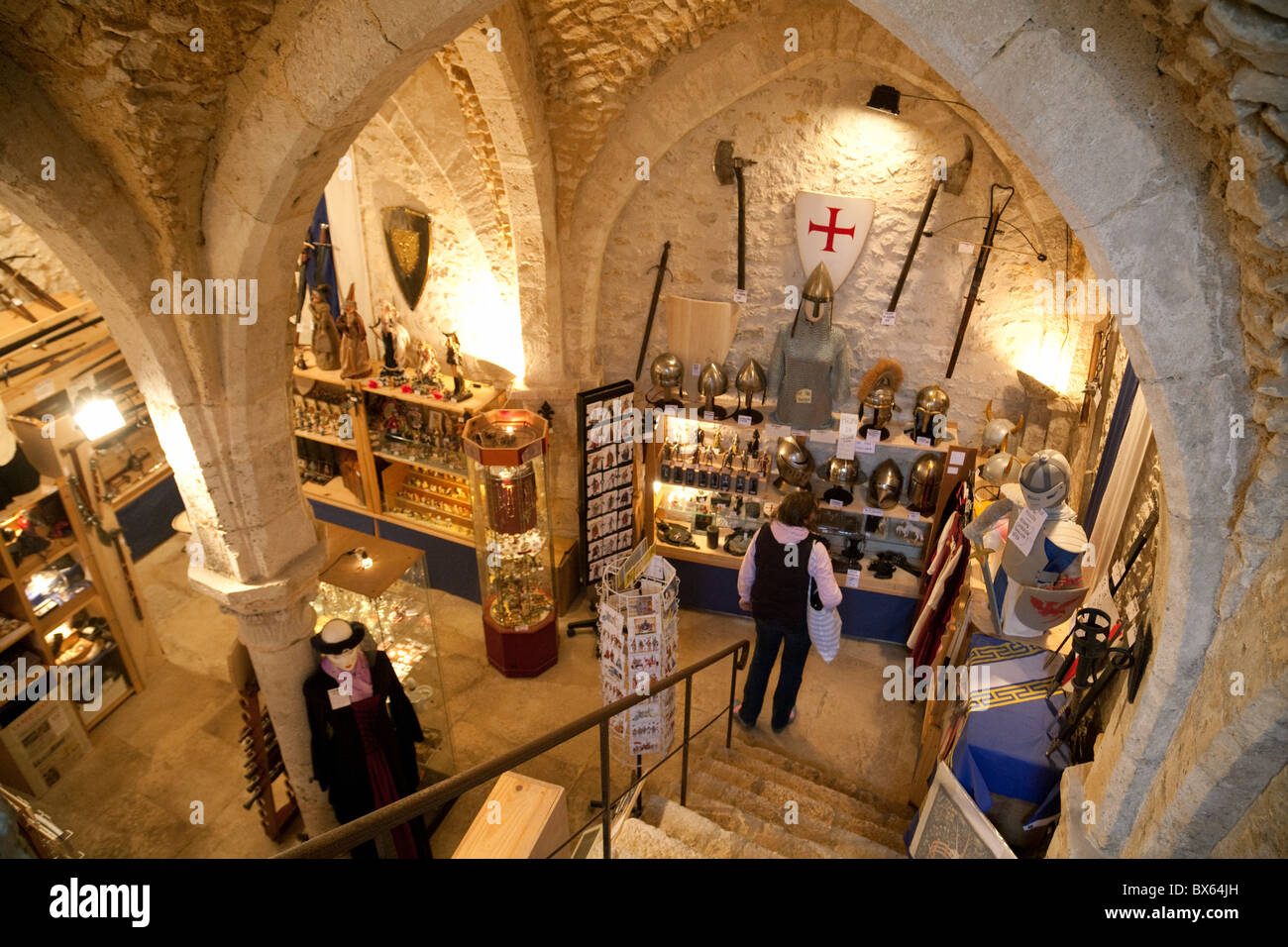 A shop in the medieval town of Provins selling medieval items, Provins