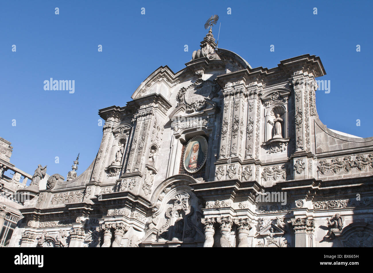 La Compania church, Historic Center, UNESCO World Heritage Site, Quito, Ecuador, South America Stock Photo