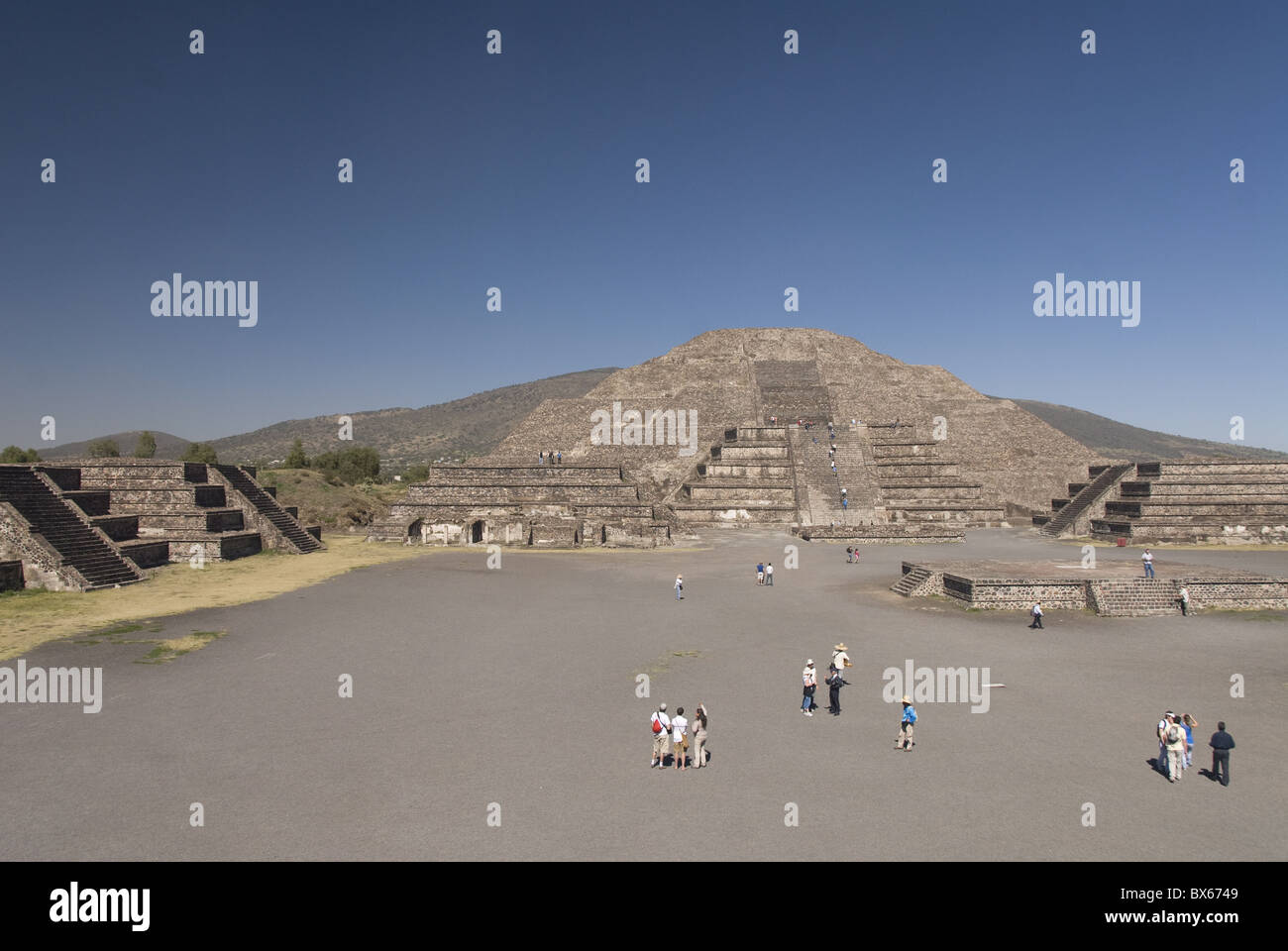 Pyramid of the Moon, Archaeological Zone of Teotihuacan, UNESCO World Heritage Site, Mexico, North America Stock Photo