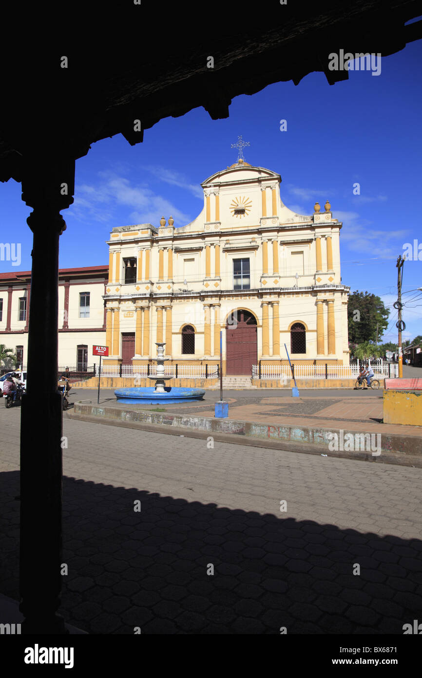 Iglesia San Sebastian, Monimbo Barrio, Masaya, Nicaragua, Central America Stock Photo