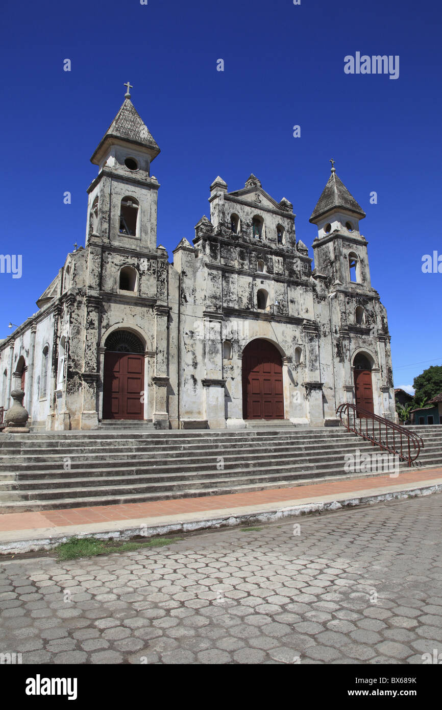Iglesia de Guadalupe (Guadalupe Church), originally a fortress, Granada, Nicaragua, Central America Stock Photo