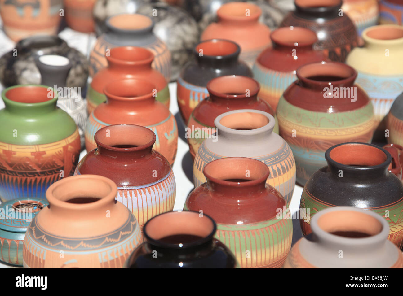Native American pottery, Santa Fe, New Mexico, United States of America