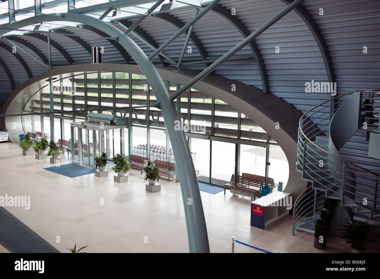 terminal, International Airport in Karlovy Vary (Carlsbad Stock Photo