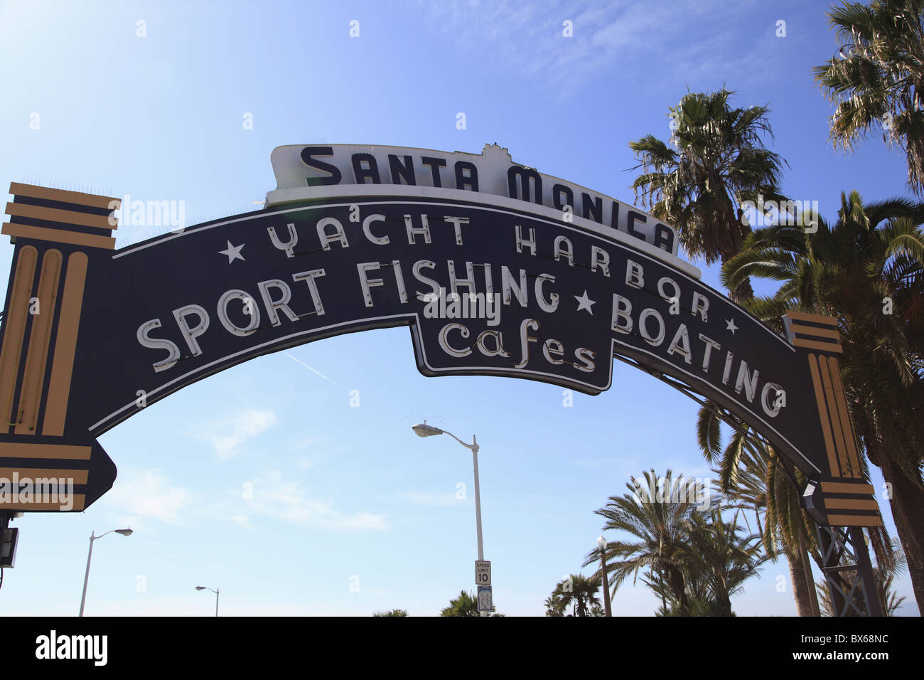 Santa Monica Pier, Santa Monica, Los Angeles, California, United States of America, North America Stock Photo