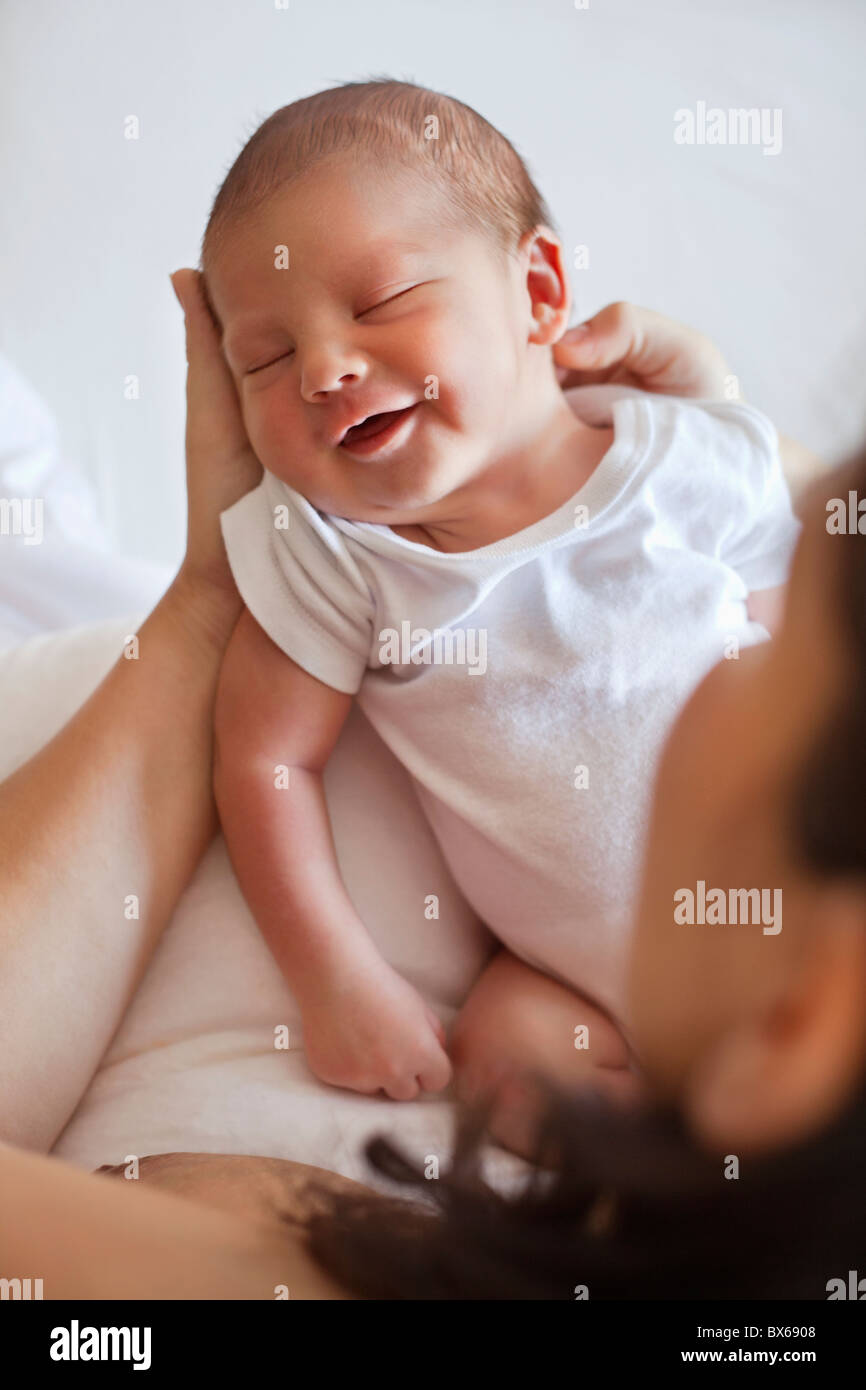Premium Photo | Newborn poses in the studio emanating angelic sweetness  generative IA