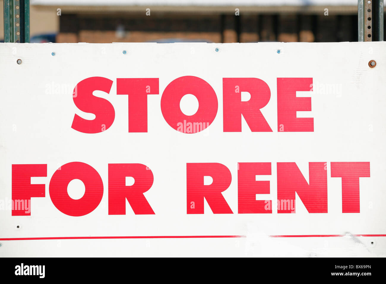 Store sign for rent hires stock photography and images Alamy