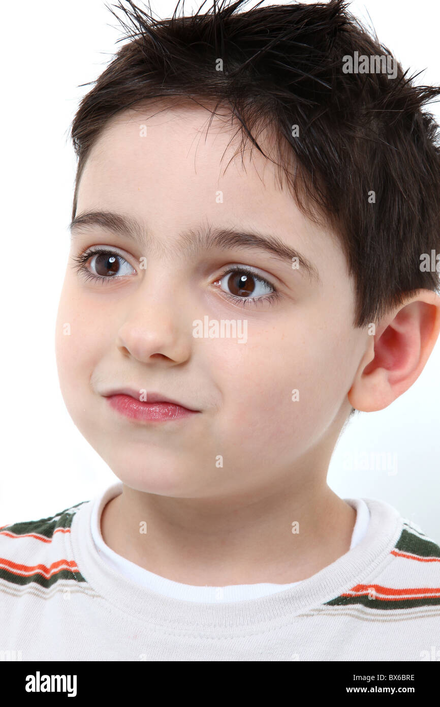 6 year old boy headshot hi-res stock photography and images - Alamy