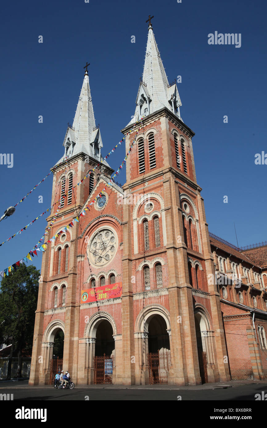 The Saigon Notre-Dame Basilica, a neo-Romanesque Catholic church built